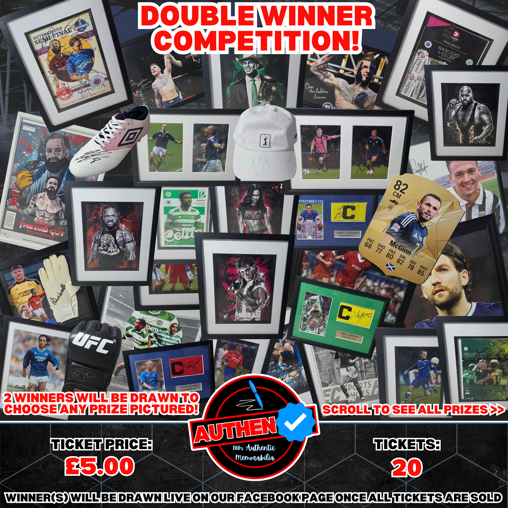 Double Winner Competition! 2 Chances to Win an Amazing Piece of Memorabilia!