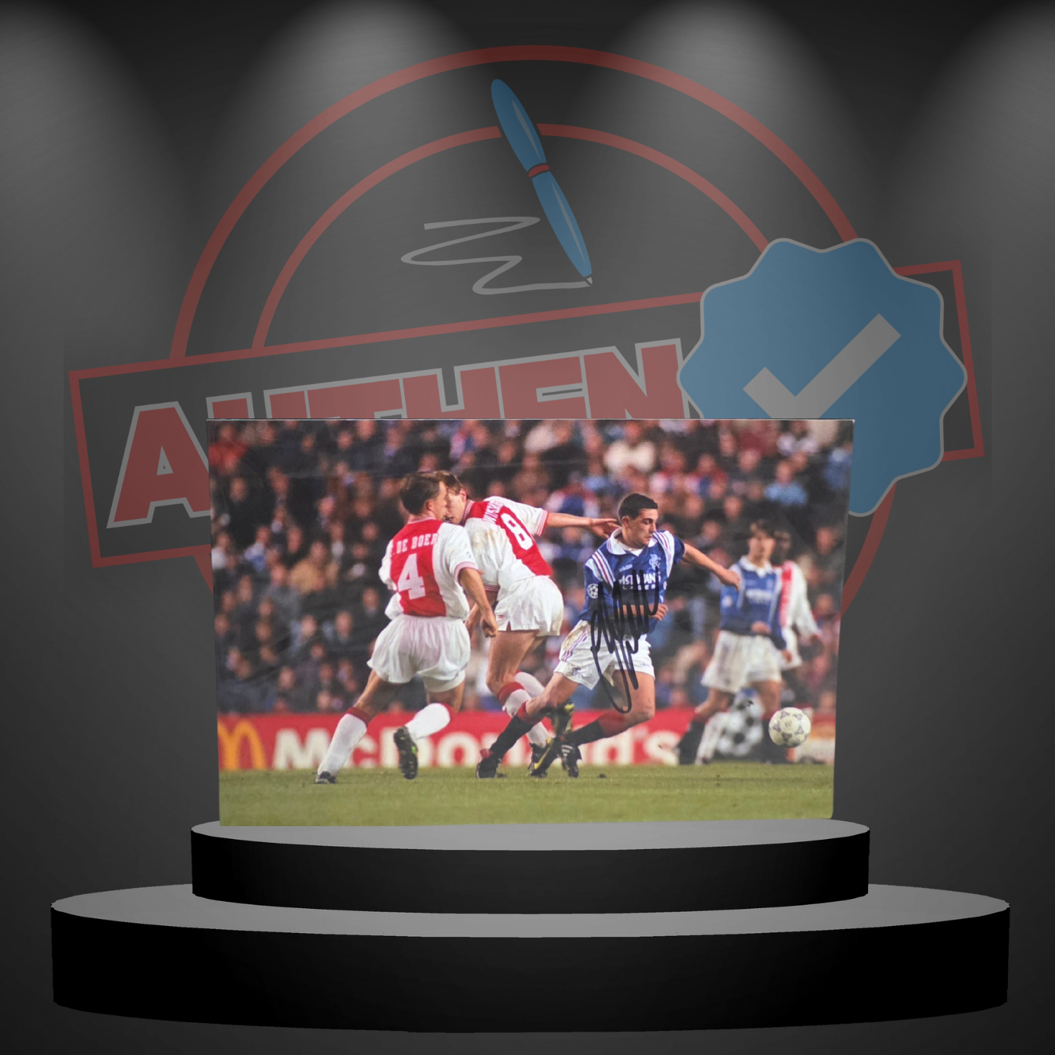 Charlie Miller (Rangers) Signed Photo