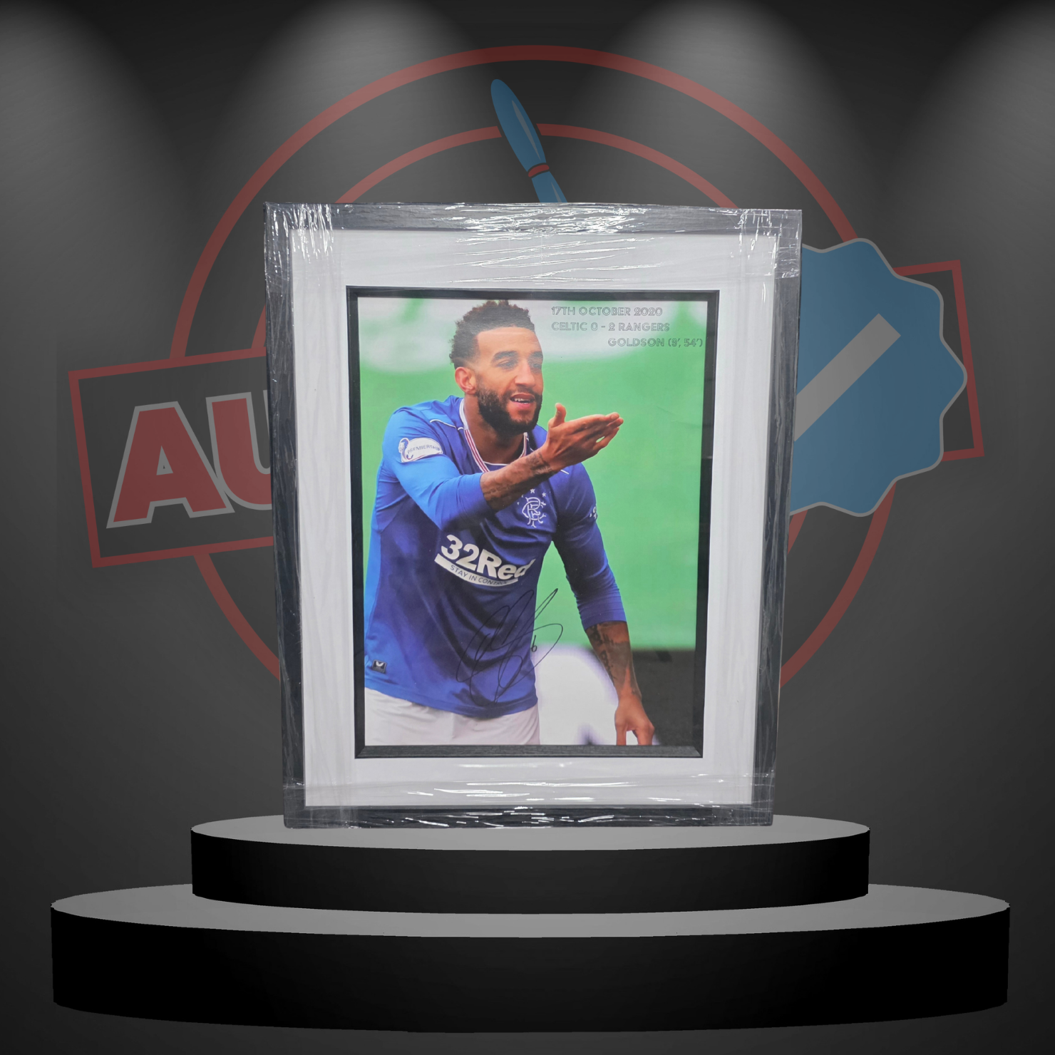 Connor Goldson (Rangers) Signed & Framed Photo