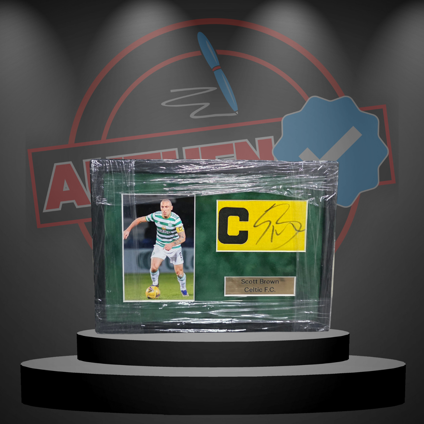 Scott Brown (Celtic) Signed & Framed Captain's Armband