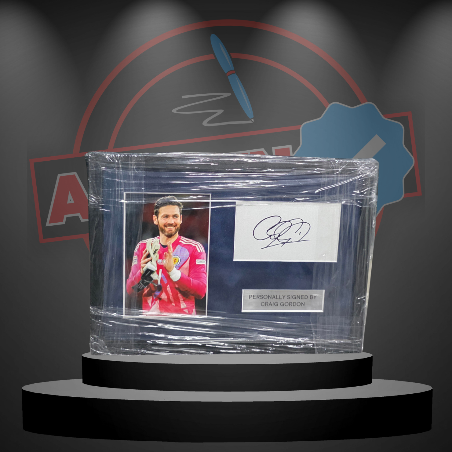 Craig Gordon (Scotland) Signed & Framed Card Display