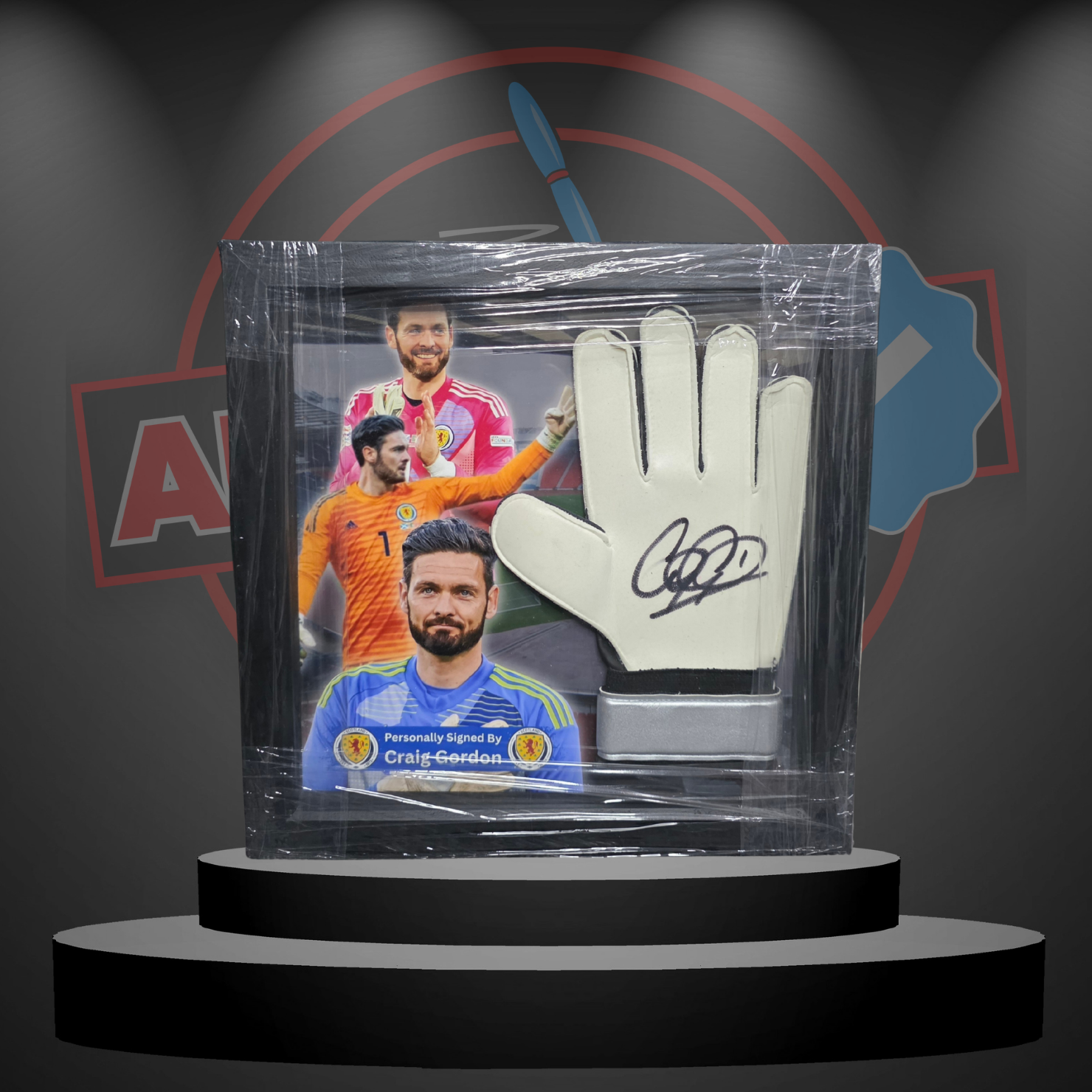 Craig Gordon (Scotland) Signed & Framed Goalie Glove
