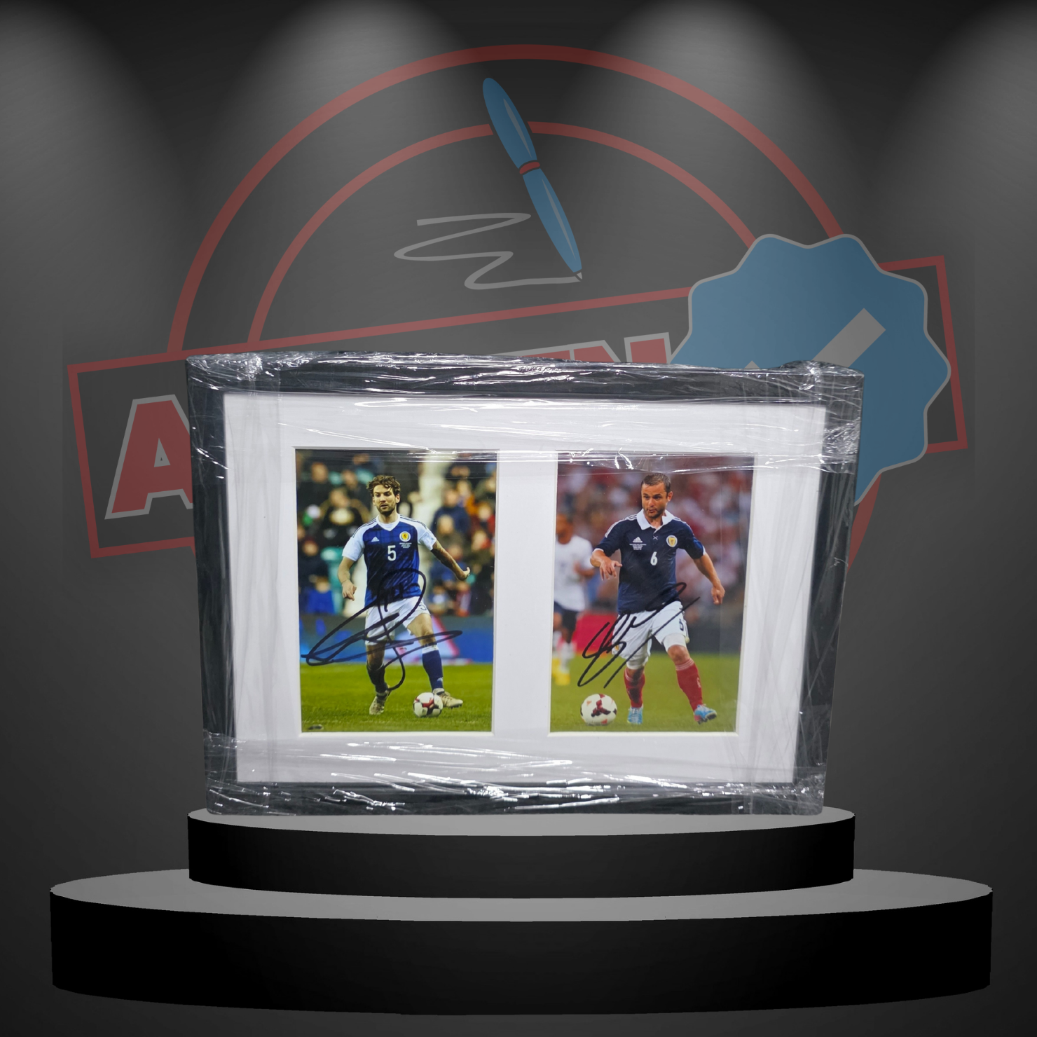 Charlie Mulgrew & Shaun Maloney (Scotland) Signed & Framed Duo