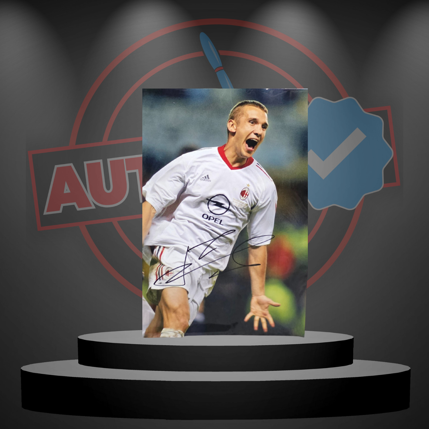 Andriy Shevchenko (AC Milan) Signed Photo