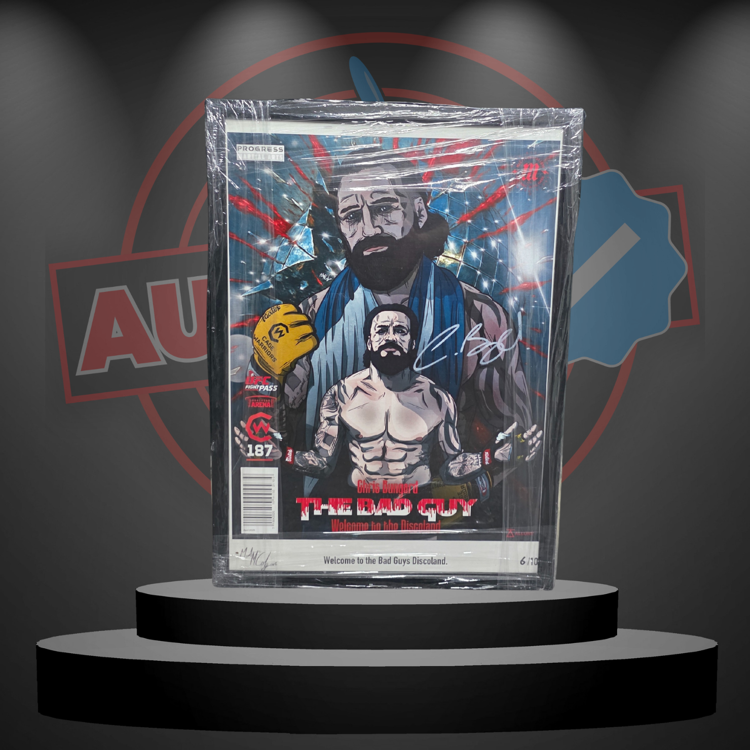 Chris Bungard (Cage Warriors) Signed & Framed Illustration (#6 of only 10!)