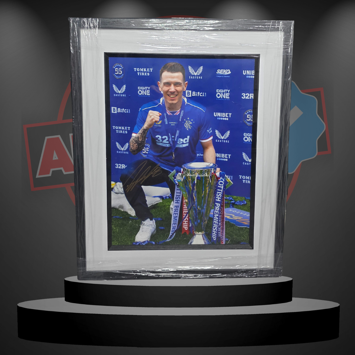 Ryan Jack (Rangers) Signed & Framed Photo