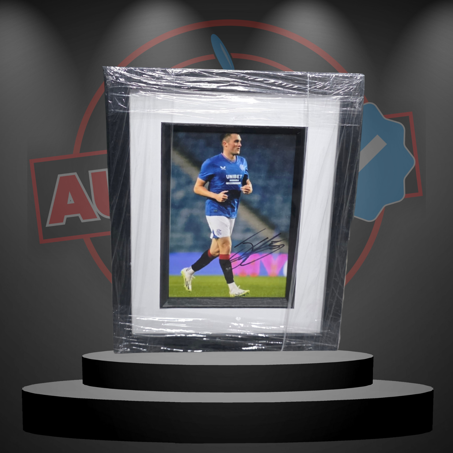 John Souttar (Rangers) Signed & Framed Photo