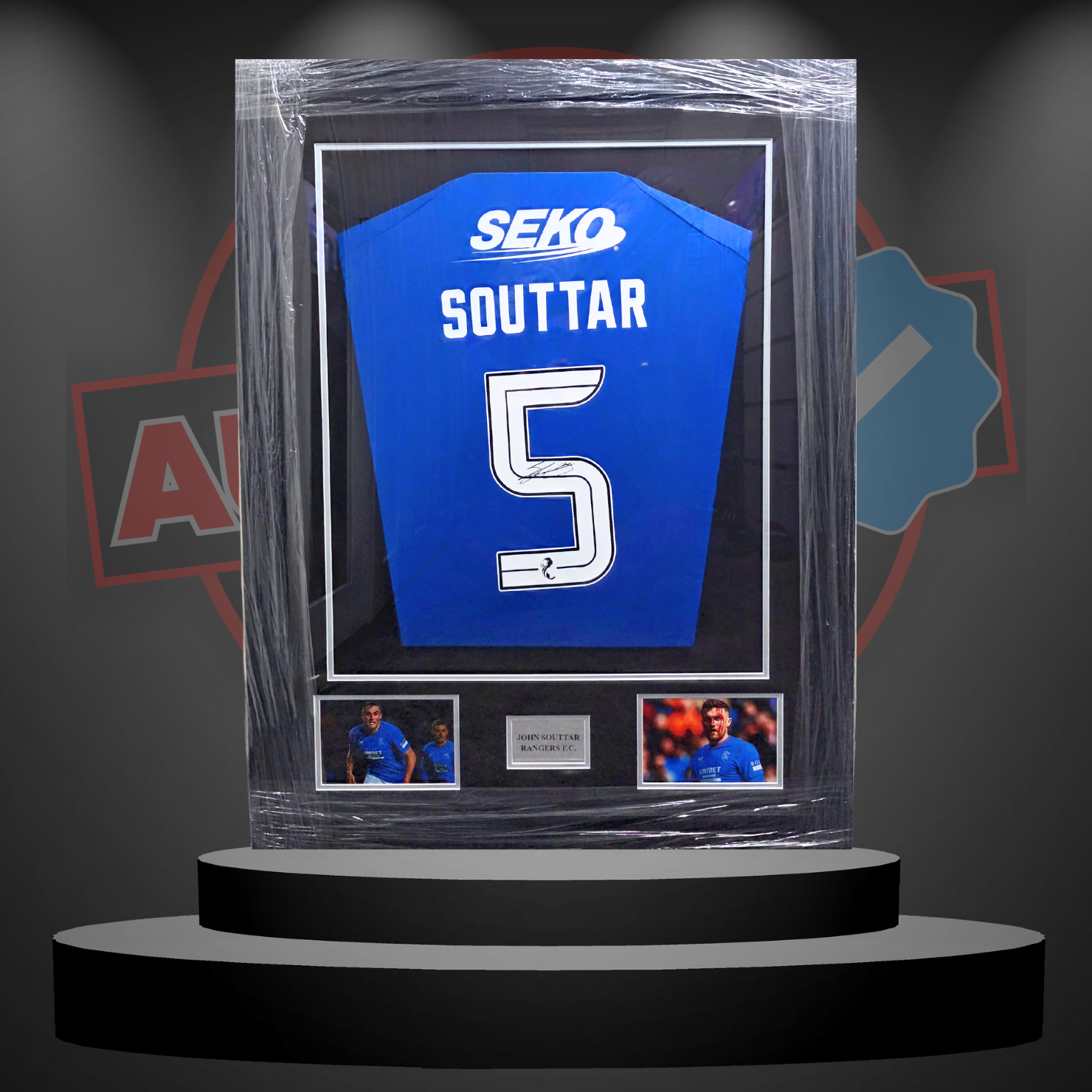 John Souttar (Rangers) Signed & Framed Shirt